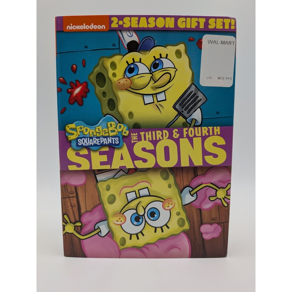 SpongeBob SquarePants: Seasons 3 & 4 (DVD) 2-Season Gift Set *New*